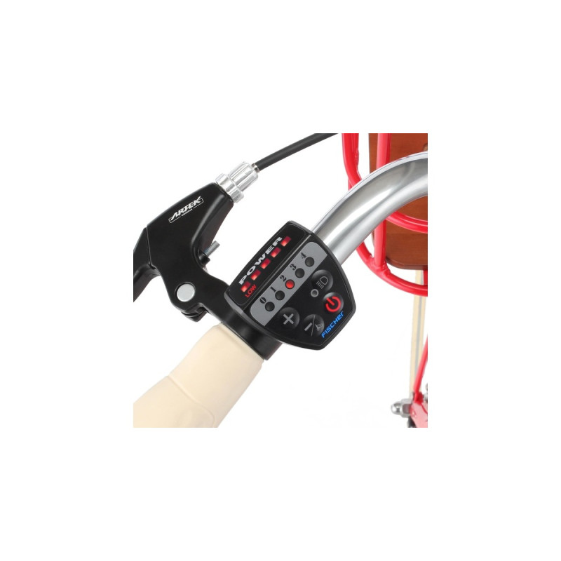 FISCHER Fahrrad CITA Retro 2.0, Pedelec(rot (glänzend), 28