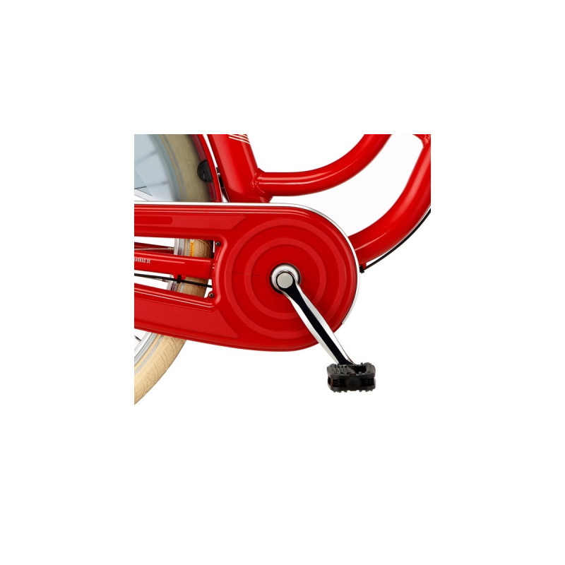 FISCHER Fahrrad CITA Retro 2.0, Pedelec(rot (glänzend), 28