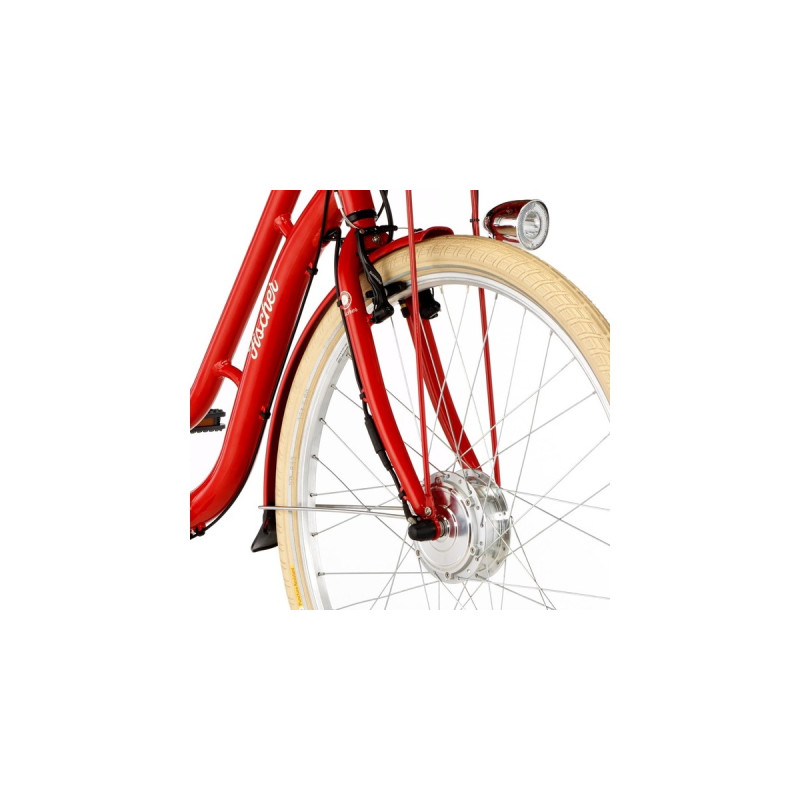 FISCHER Fahrrad CITA Retro 2.0, Pedelec(rot (glänzend), 28