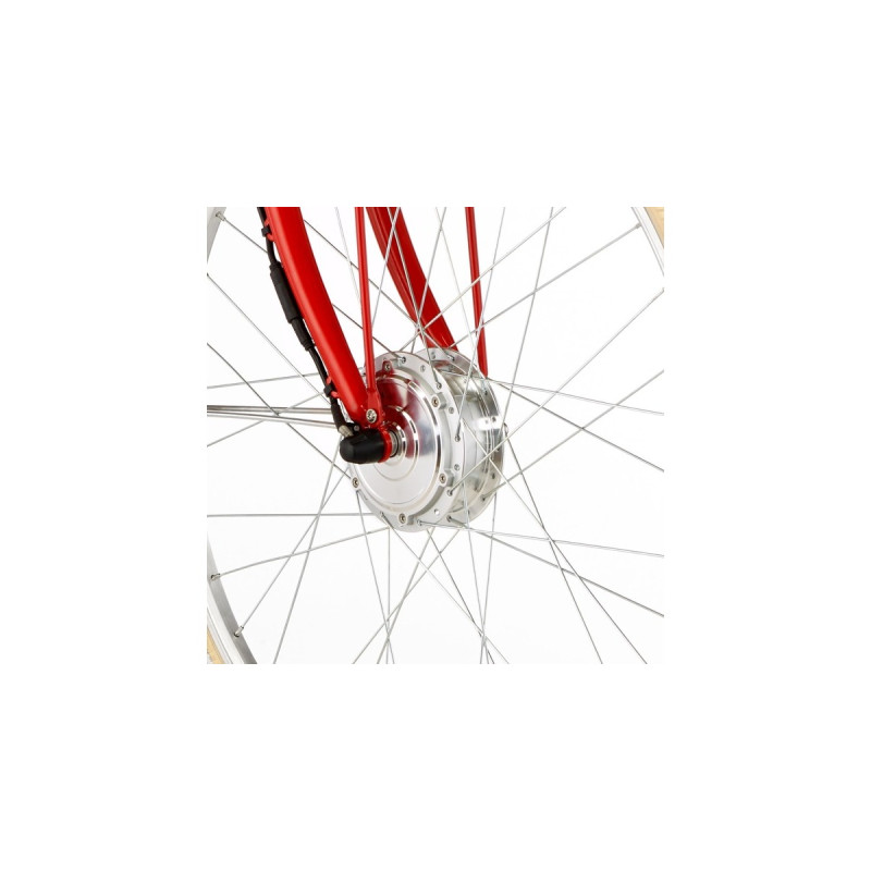 FISCHER Fahrrad CITA Retro 2.0, Pedelec(rot (glänzend), 28