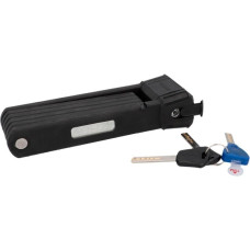 FISCHER Fahrrad Faltschloss(schwarz, 85 cm)