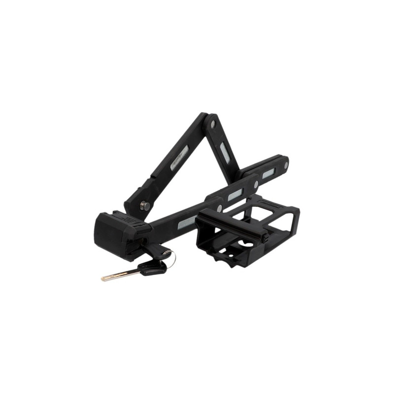 FISCHER Fahrrad Faltschloss(schwarz, 85 cm)