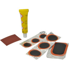 FISCHER Fahrrad Flickbox für Schläuche, 9-teilig, Reparaturset(Fahrrad-Pannenset)