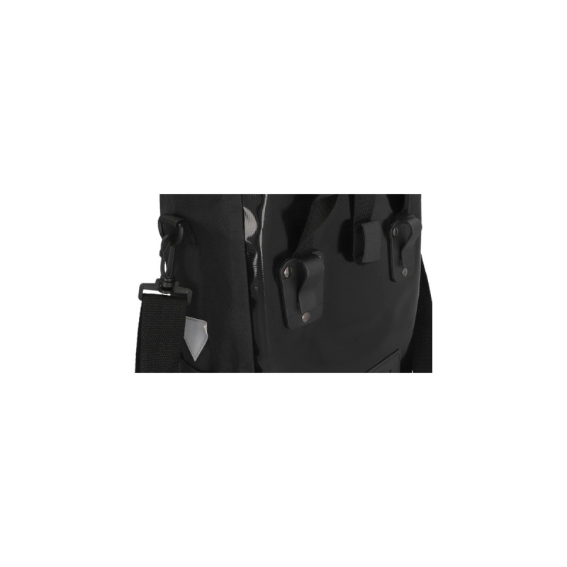 FISCHER Fahrrad Gepäckträgertasche Kurier, Fahrradkorb/-tasche(schwarz)