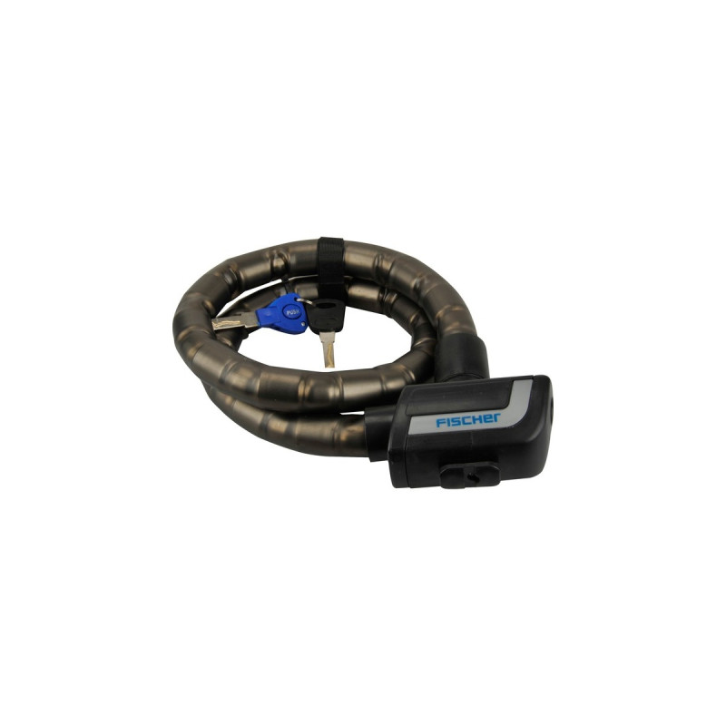 FISCHER Fahrrad Gliederschloss(schwarz, 90 cm, 24 mm)