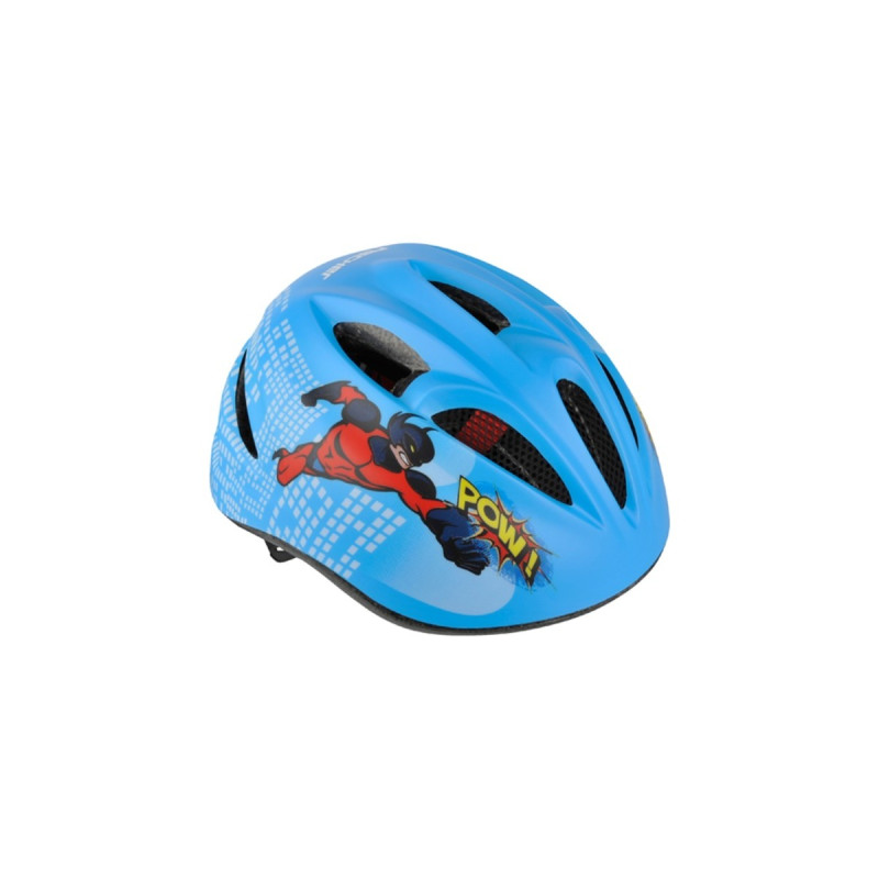 FISCHER Fahrrad Kinder Comic, Helm(blau, Größe S/M, 52 - 55 cm)