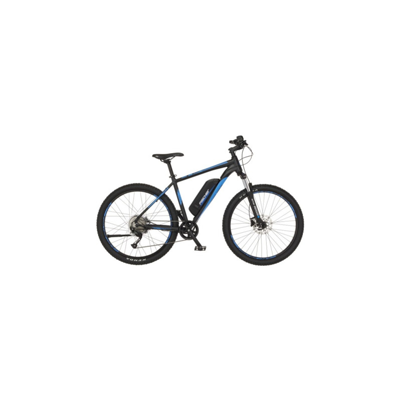 FISCHER Fahrrad Montis 2.1, Pedelec(schwarz/blau, 27,5 cm, 48 cm Rahmen)