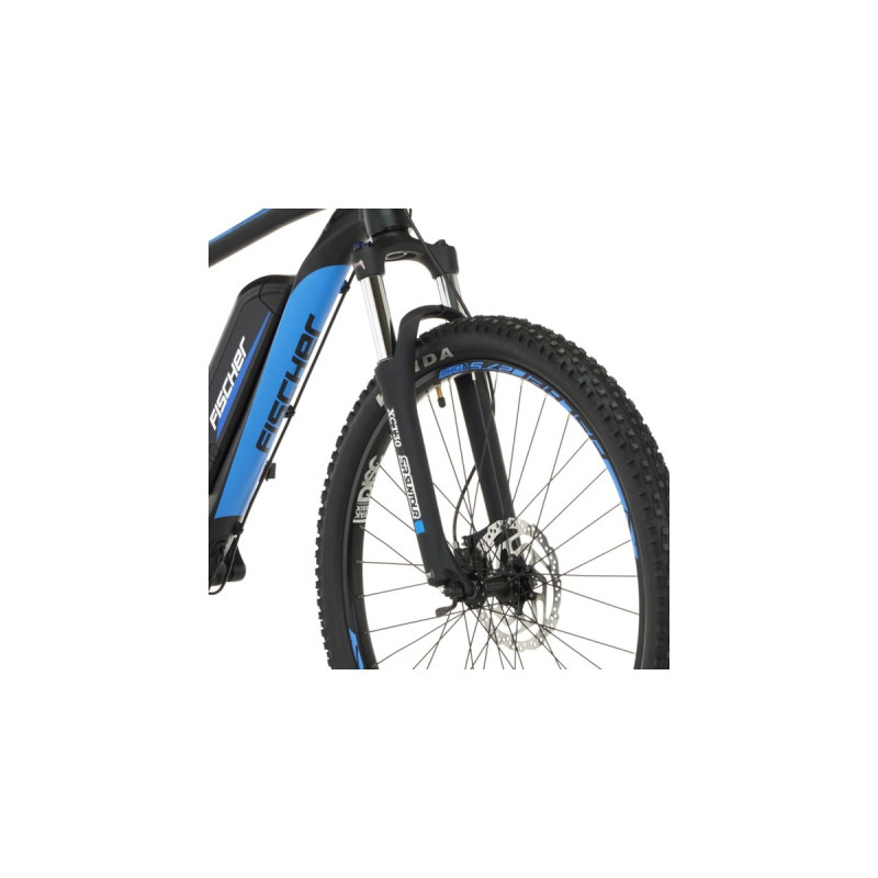 FISCHER Fahrrad Montis 2.1, Pedelec(schwarz/blau, 27,5 cm, 48 cm Rahmen)