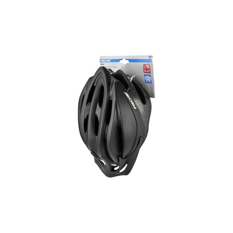 FISCHER Fahrrad Shadow, Helm(schwarz, Größe L/XL, 56 - 62 cm)