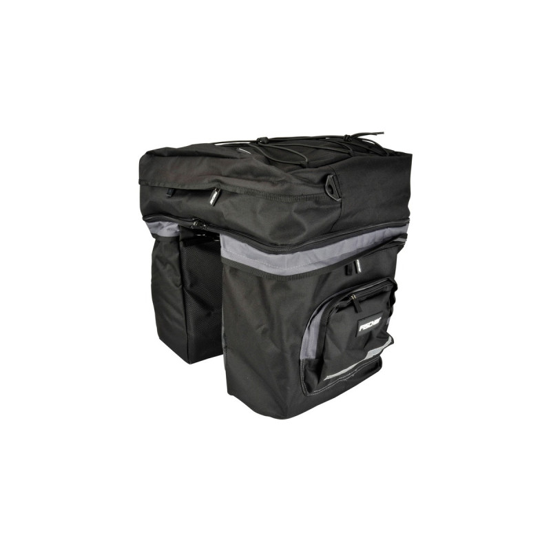 FISCHER Fahrrad Tasche Gepäckträger 3fach, Fahrradkorb/-tasche