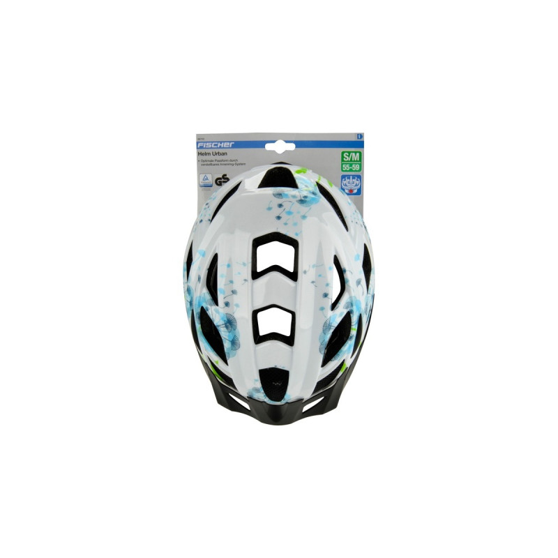 FISCHER Fahrrad Urban Flower, Helm(weiß, Größe S/M)