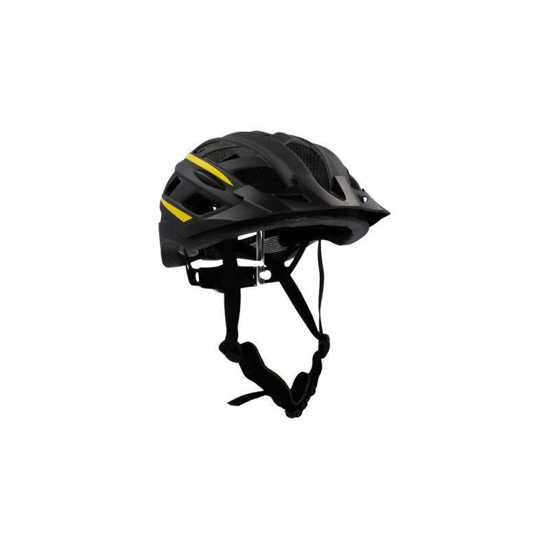 FISCHER Fahrrad Urban Montis, Helm(schwarz/gelb, Größe 52-59 cm)