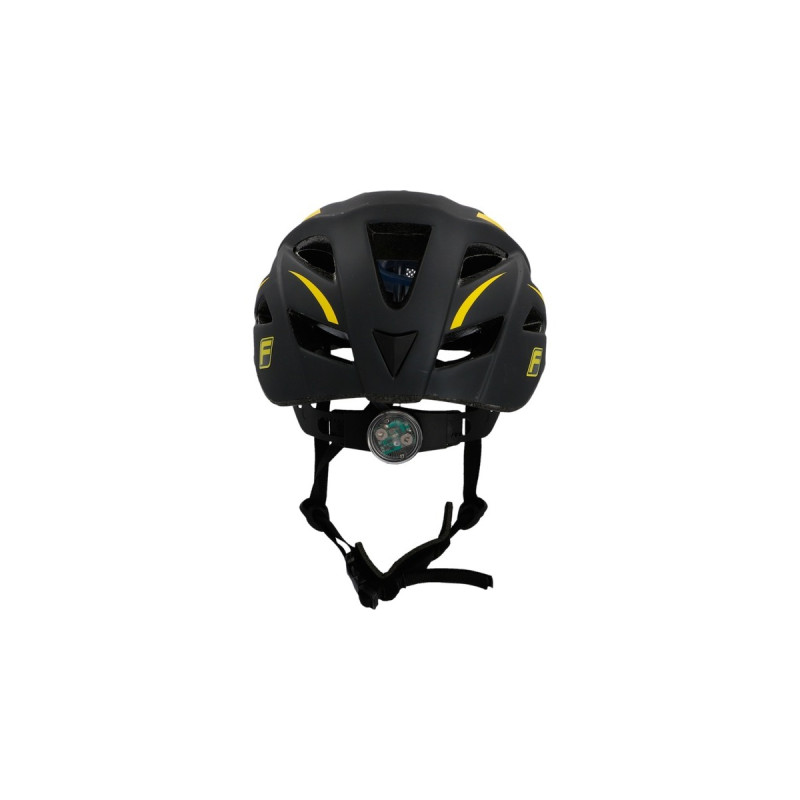 FISCHER Fahrrad Urban Montis, Helm(schwarz/gelb, Größe 52-59 cm)