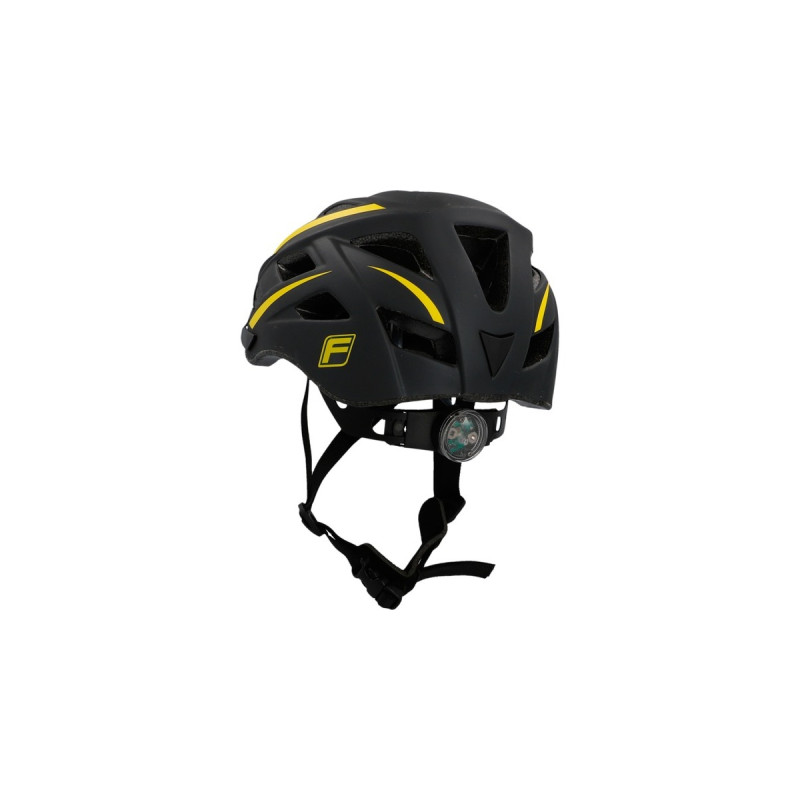 FISCHER Fahrrad Urban Montis, Helm(schwarz/gelb, Größe 52-59 cm)