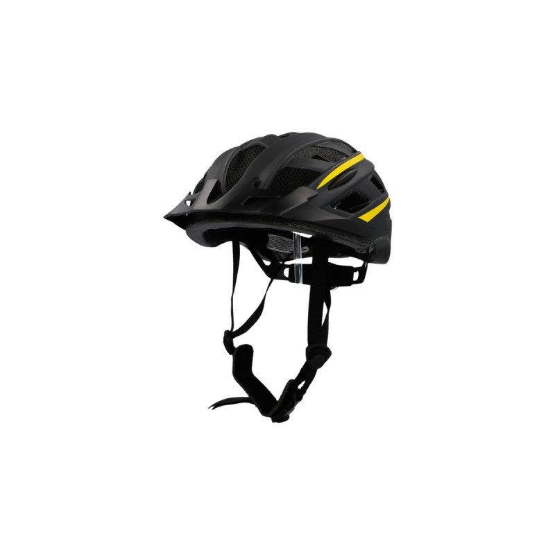 FISCHER Fahrrad Urban Montis, Helm(schwarz/gelb, Größe 52-59 cm)