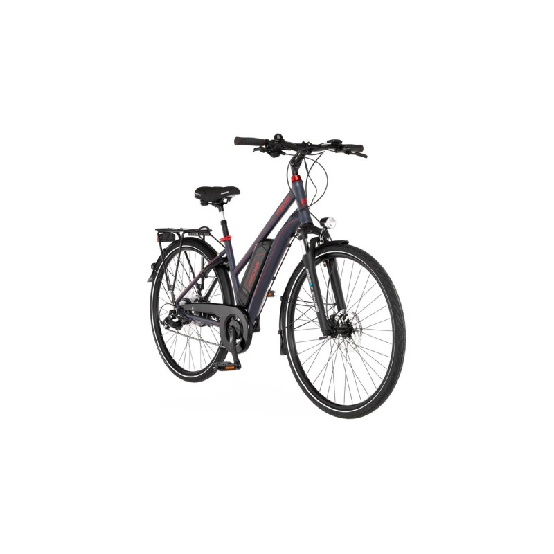 FISCHER Fahrrad Viator 1.0 Damen, Pedelec(anthrazit, 44 cm Rahmen, 28