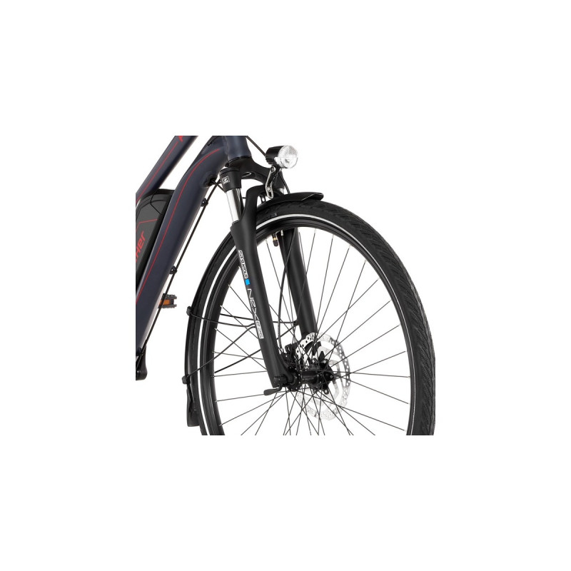 FISCHER Fahrrad Viator 1.0 Damen, Pedelec(anthrazit, 44 cm Rahmen, 28