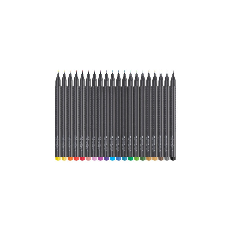 Faber-Castell Grip Fineliner, 0.4, 20er, Set(20 Stück)