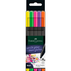 Faber-Castell Grip Finepen neon, Set(Kartonverpackung)