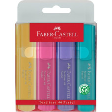 Faber-Castell Textliner 46 Pastell, 4er Etui, Stift