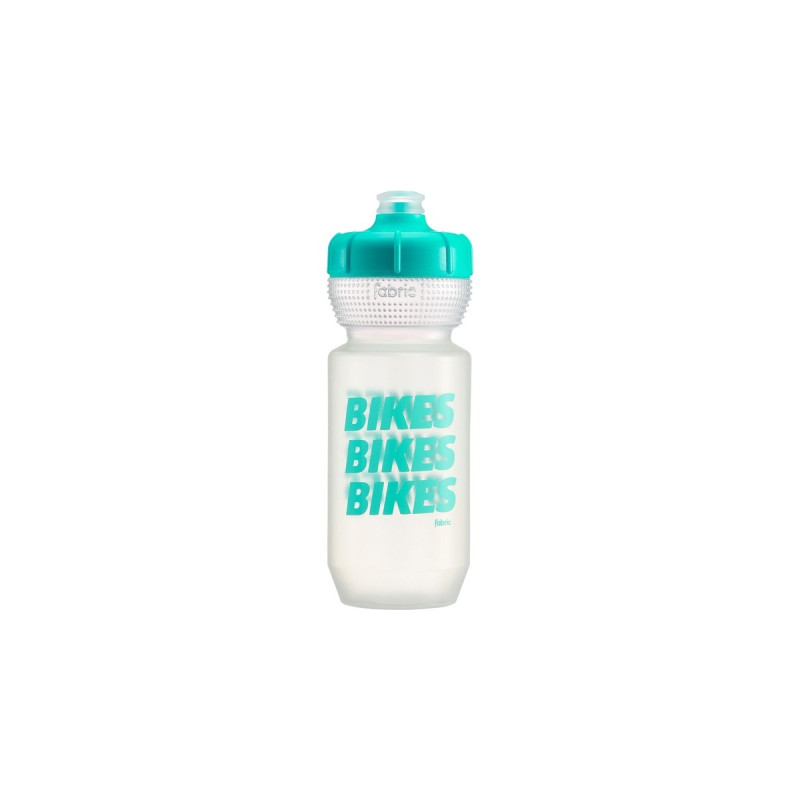 Fabric Gripper Trinkflasche BIKES BIKES BIKES, 600ml(mint/transparent)