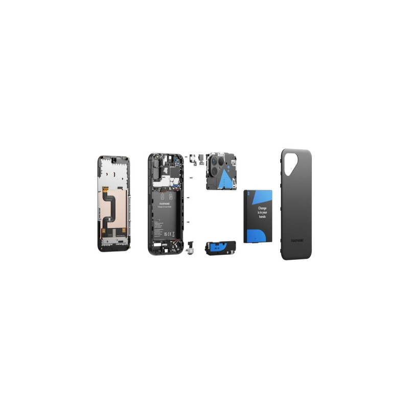 Fairphone 5 256GB, Handy(Matte Black, Android 13, Dual SIM)