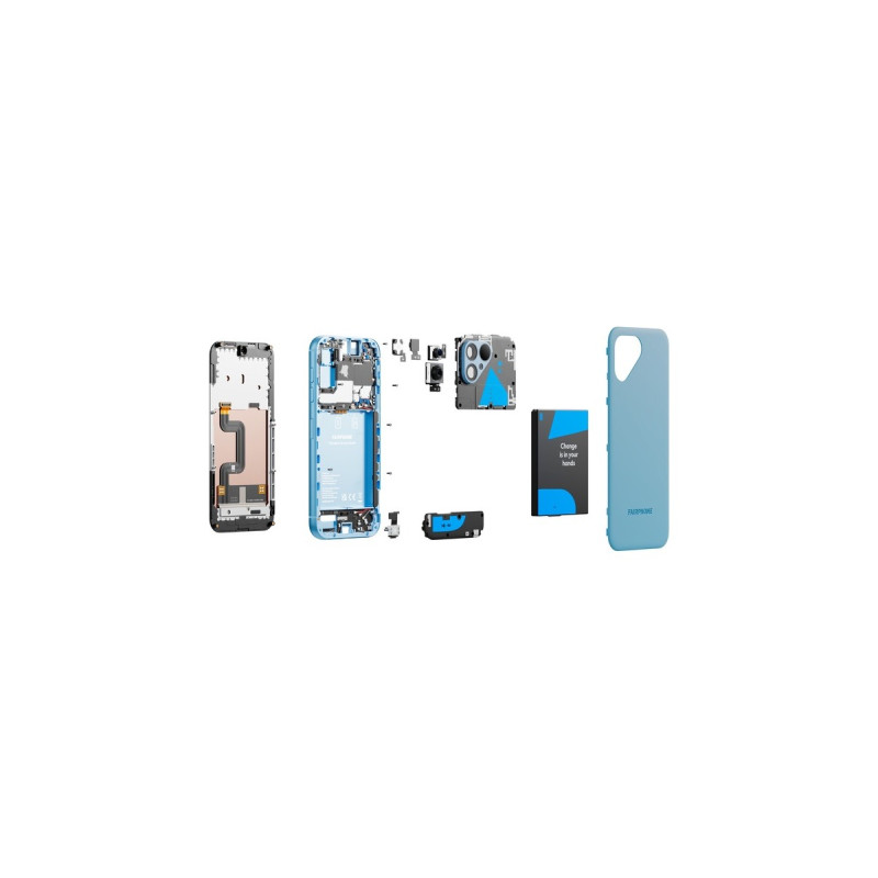 Fairphone 5 256GB, Handy(Sky Blue, Android 13, Dual SIM)