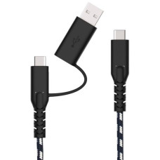 USB-C Stecker(schwarz/weiß, 1,2 Meter)