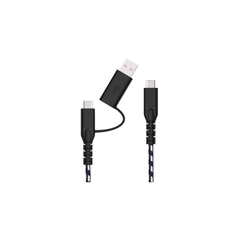 USB-C Stecker(schwarz/weiß, 1,2 Meter)