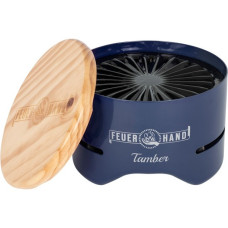 Feuerhand Tisch-Holzkohlegrill Tamber, Cobalt Blue(blau, Ø 20cm)