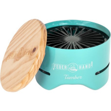 Feuerhand Tisch-Holzkohlegrill Tamber, Light Green(türkis, Ø 20cm)