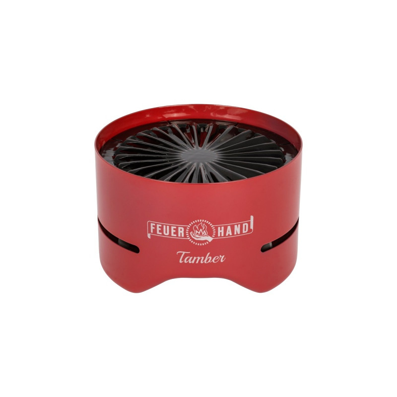 Feuerhand Tisch-Holzkohlegrill Tamber, Ruby Red(rot, Ø 20cm)