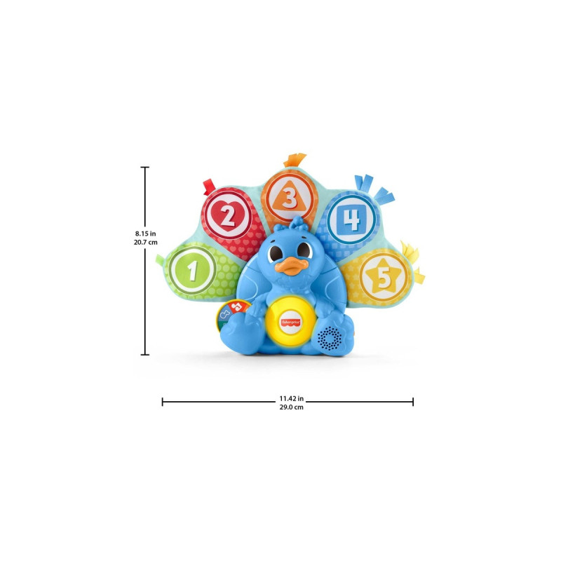 Fisher-Price BlinkiLinkis Zahlen & Farben Pfau, Geschicklichkeitsspiel