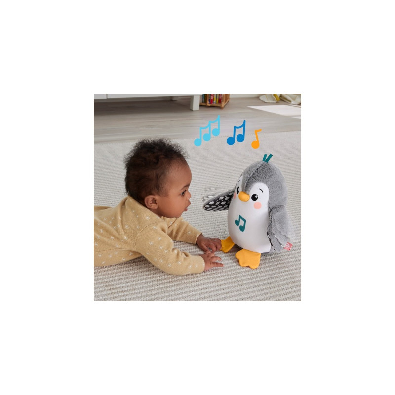 Fisher-Price Flatter & Wackel Pinguin, Kuscheltier(schwarz/weiß)