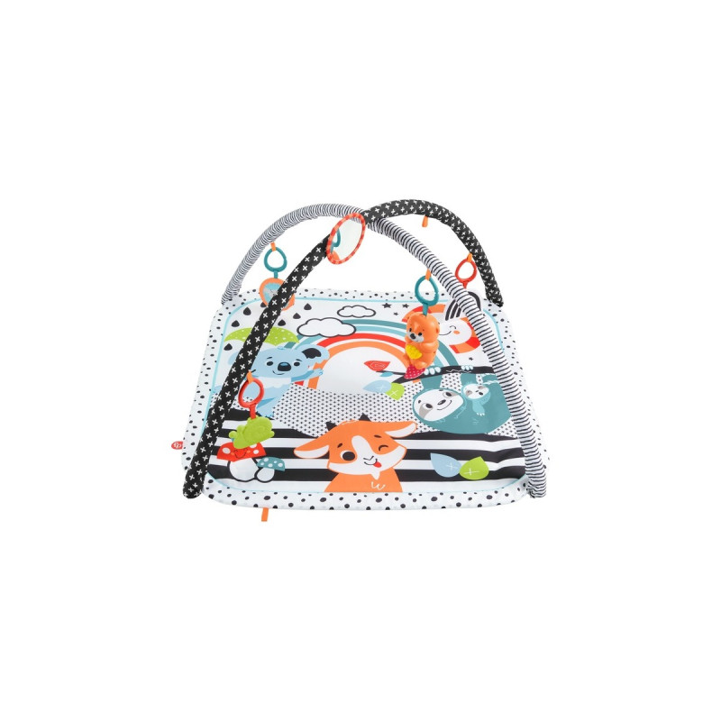 Fisher-Price Tierfreunde Kontrast-Spieldecke, Spielbogen/Decke