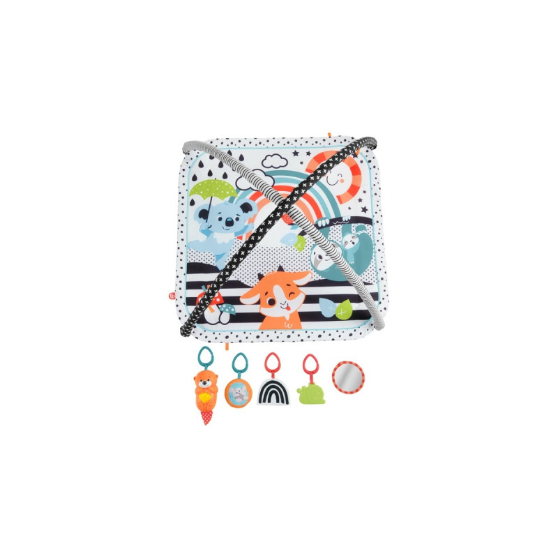 Fisher-Price Tierfreunde Kontrast-Spieldecke, Spielbogen/Decke