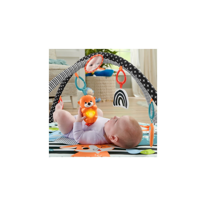 Fisher-Price Tierfreunde Kontrast-Spieldecke, Spielbogen/Decke