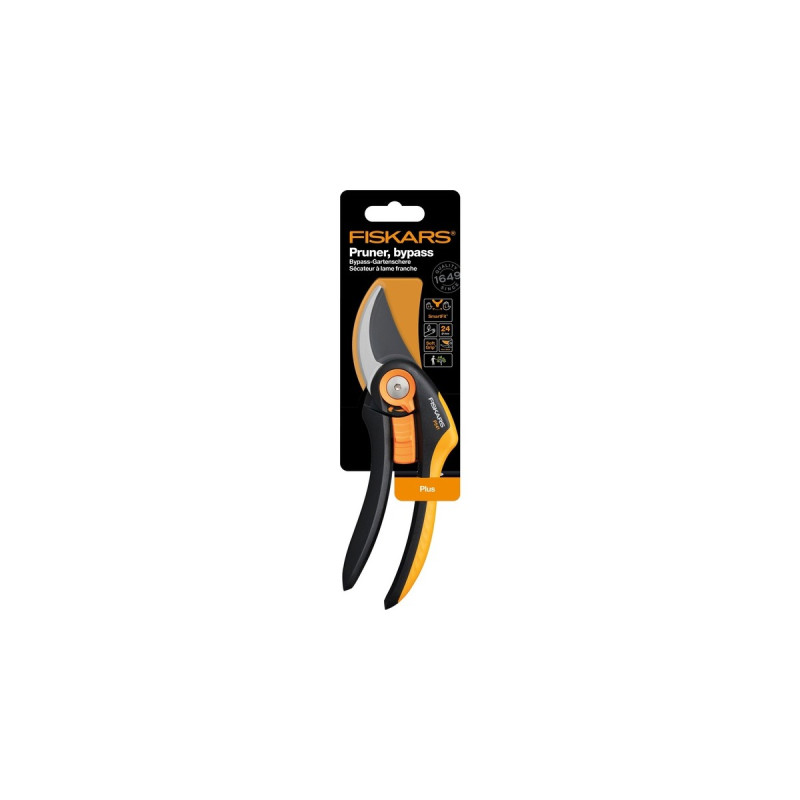 Fiskars Plus SmartFit Bypass-Gartenschere P541(orange/schwarz)