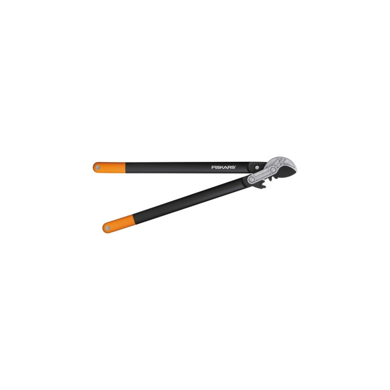 Fiskars PowerGear II Amboss Getriebe-Astschere L77(schwarz/orange)