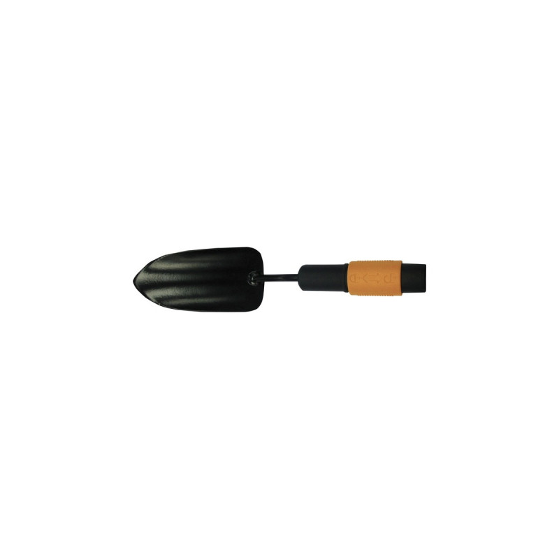 Fiskars QuikFit Blumenkelle(schwarz/orange, 7,5cm)
