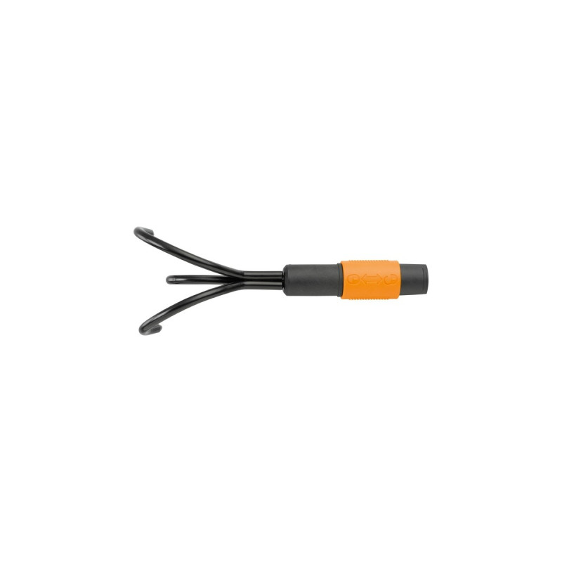 Fiskars QuikFit Grubber, Handgrubber(schwarz/orange, 9cm)