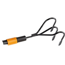 Fiskars QuikFit Krümmer, Hacke(schwarz/orange, 12,5cm)