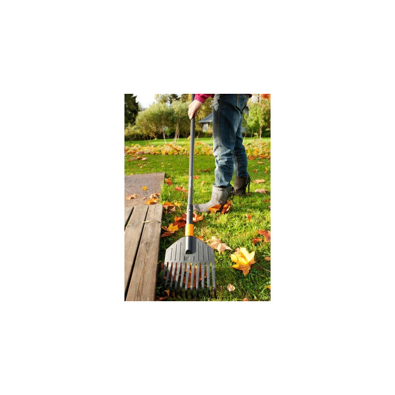 Fiskars QuikFit Laubbesen, klein(schwarz/orange, 22cm)