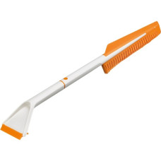 Fiskars SnowXpert Eiskratzer & Schneebürste(weiß/orange, 9,5cm)