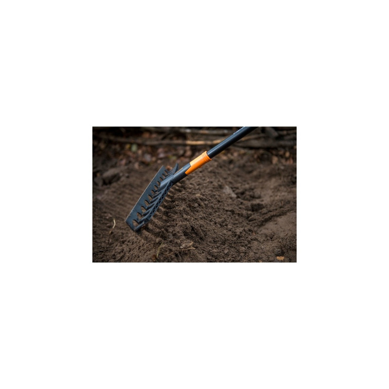 Fiskars Solid Universal-Gartenrechen(schwarz/orange)