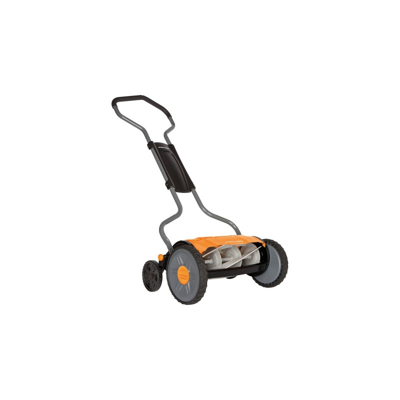 Fiskars StaySharp Plus Spindelmäher(schwarz/orange)