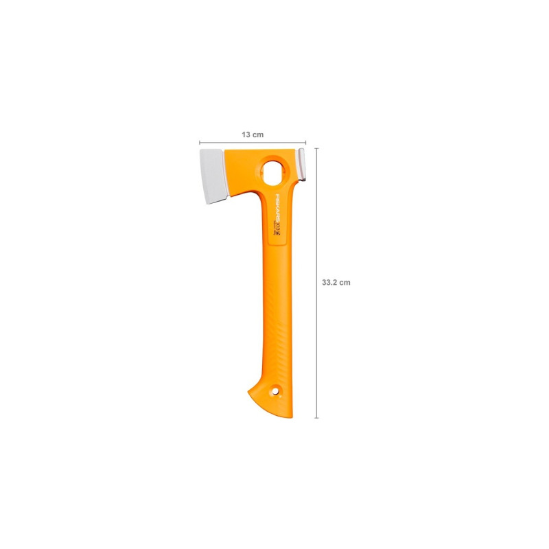 Fiskars X-series X13 Ultraleichte Wander- / Campingaxt, Axt/Beil(orange)