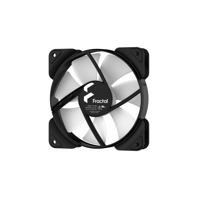 Fractal Design Aspect 12 RGB Black Frame 3er, Gehäuselüfter(schwarz/weiß, 3er Pack)