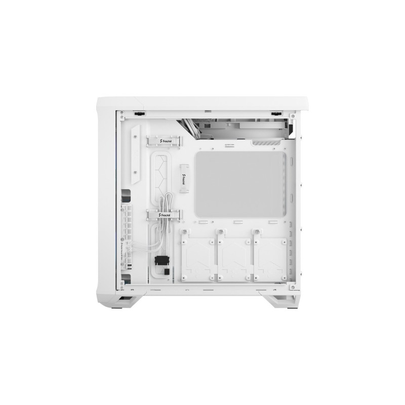 Fractal Design Compact RGB White TG Clear, Tower-Gehäuse(weiß, Tempered Glass)