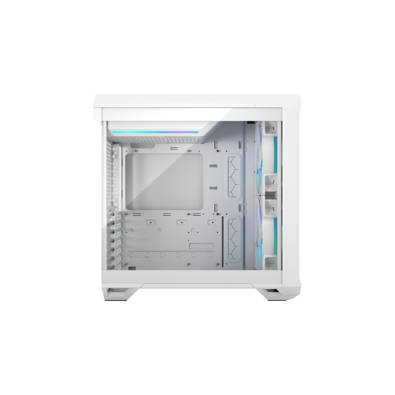 Fractal Design Compact RGB White TG Clear, Tower-Gehäuse(weiß, Tempered Glass)